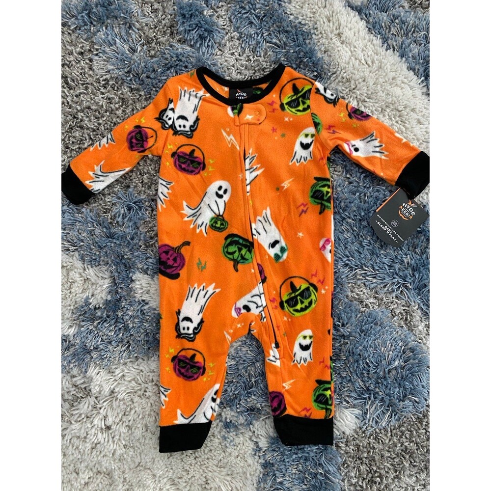 Brand new Halloween costume outfit onesie pumpkin ghost 3-6 month
